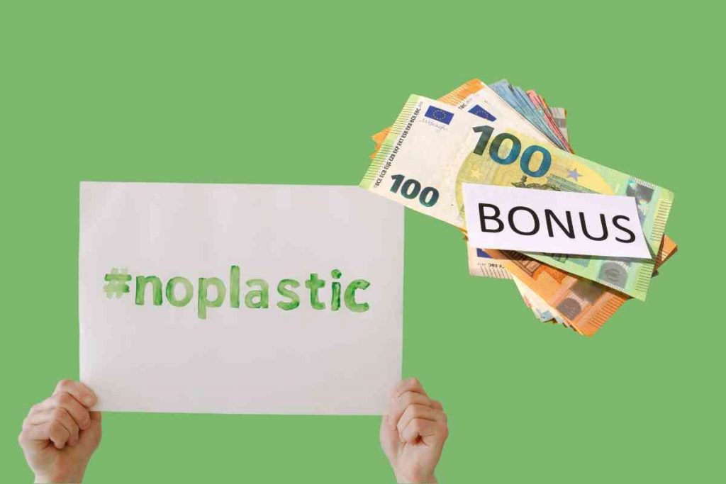 bonus per la riduzione della plastica monouso