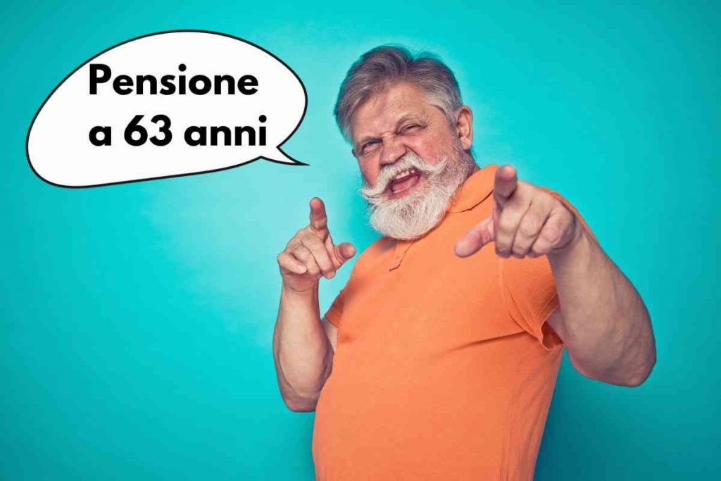 si può andare in pensione a 63 anni