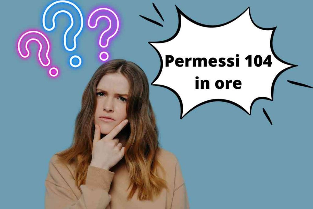 permessi 104 in ore