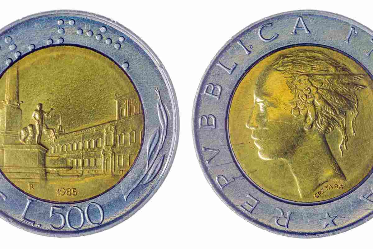 versione rara moneta 500 lire