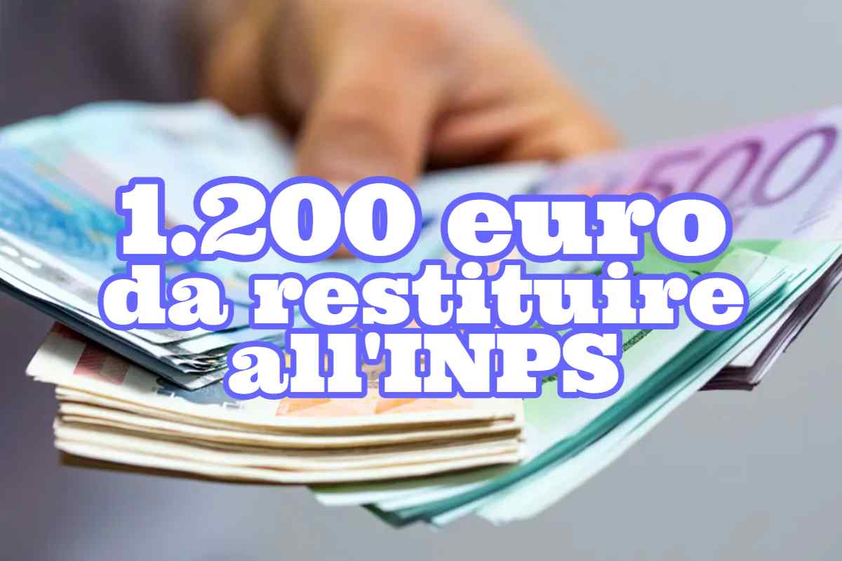 1.200 euro da restituire all'INPS