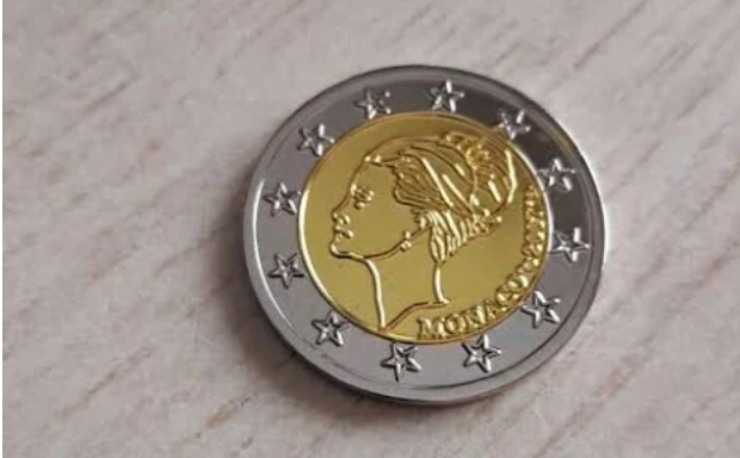 Moneta 2 euro rara con grace kelly