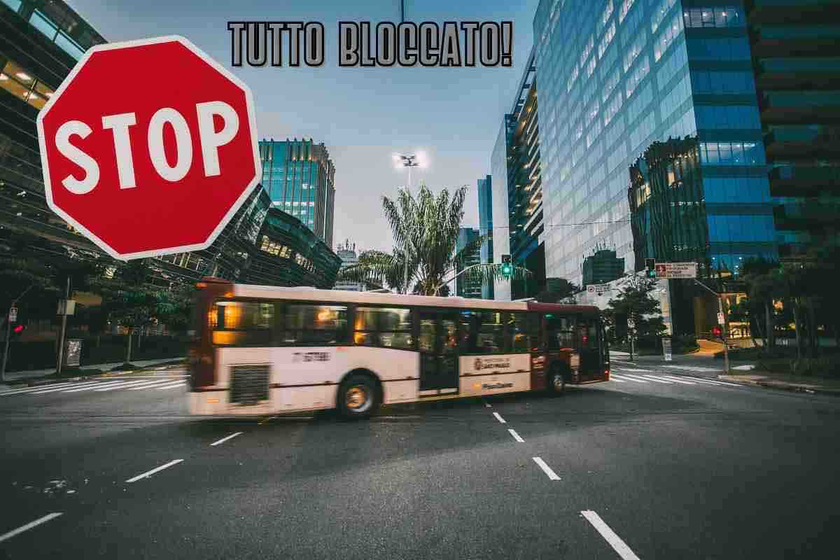 Sciopero mezzi pubblici autobus treni