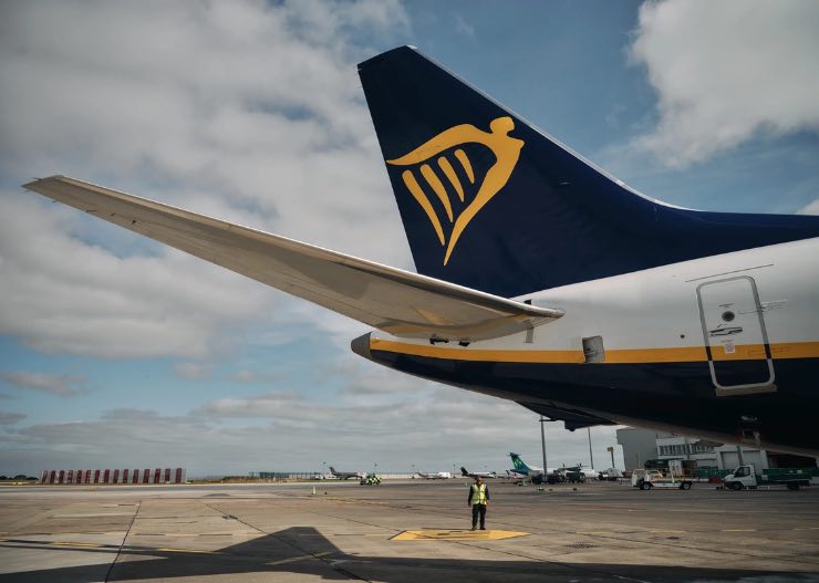 Aereo Ryanair rimborso denaro